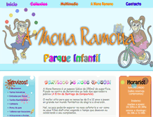 Tablet Screenshot of amonaramona.com